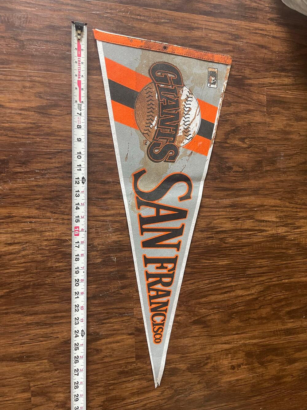 Vintage San Francisco Giants pennant banner